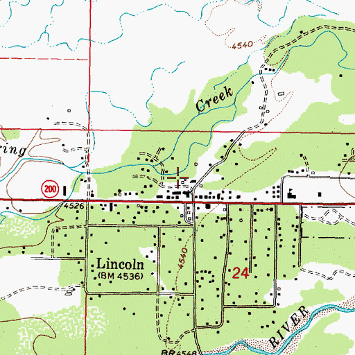 Topographic Map of 14N09W24BAC_03 Well, MT