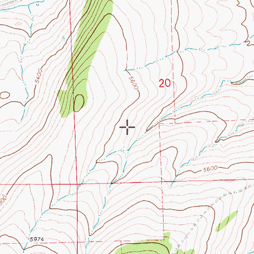 Topographic Map of 14N12E20CA__01 Spring, MT