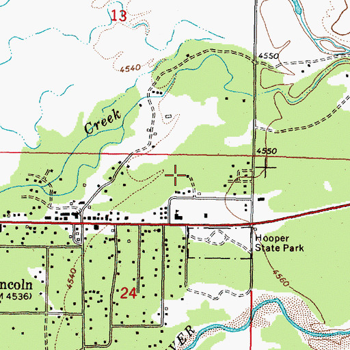 Topographic Map of 14N09W24AAB_01 Well, MT