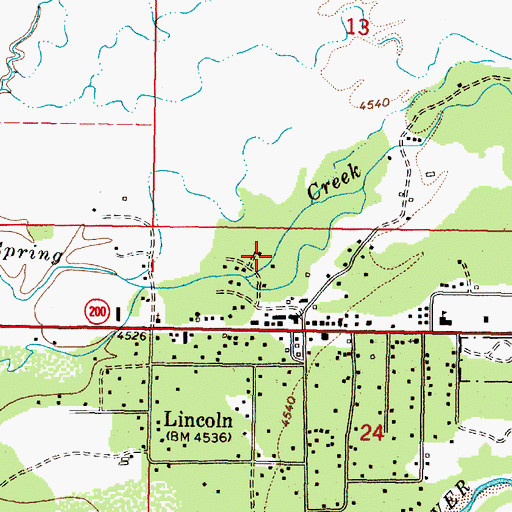 Topographic Map of 14N09W24BAB_01 Well, MT