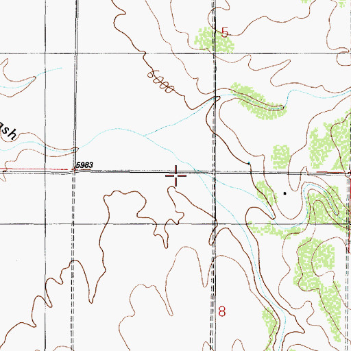 Topographic Map of Molly Ann Draw, AZ