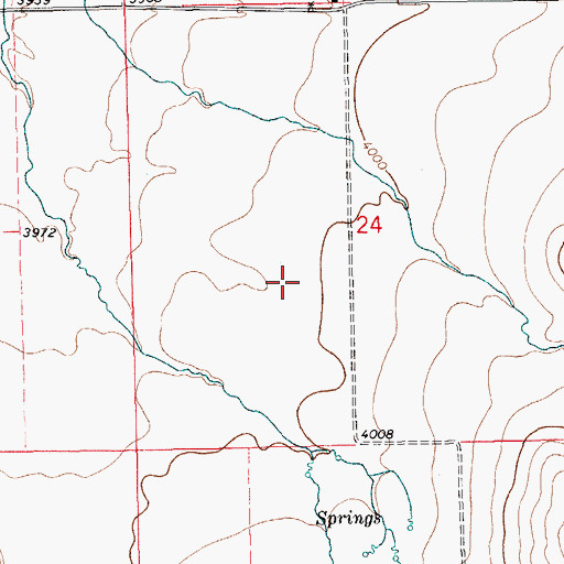 Topographic Map of 14N15E24CA__01 Well, MT