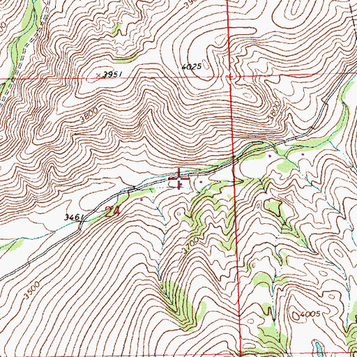 Topographic Map of 14N20W24ADBD02 Well, MT