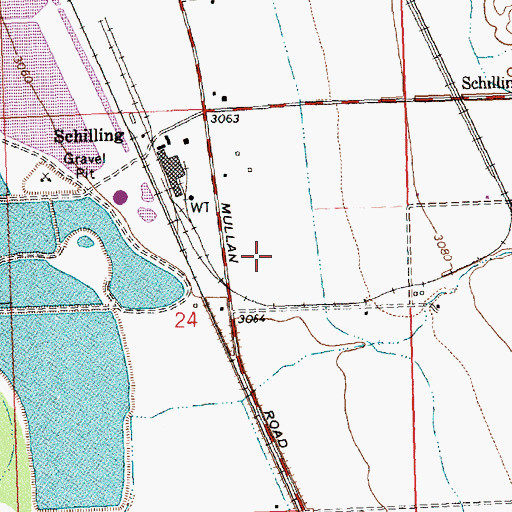 Topographic Map of 14N21W24AC__01 Well, MT