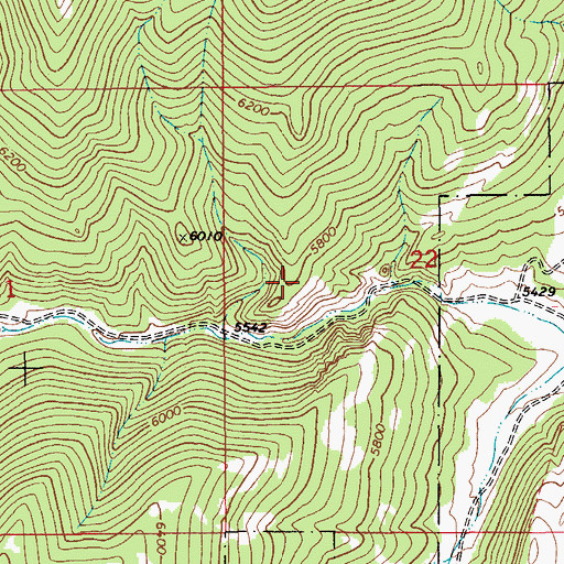 Topographic Map of 14N11E22BC__01 Spring, MT