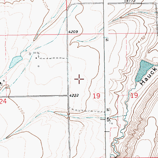 Topographic Map of 14N15E19BC__01 Spring, MT