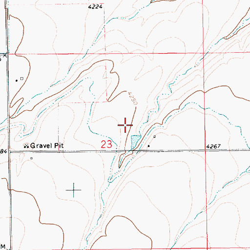 Topographic Map of 14N14E23AC__02 Spring, MT