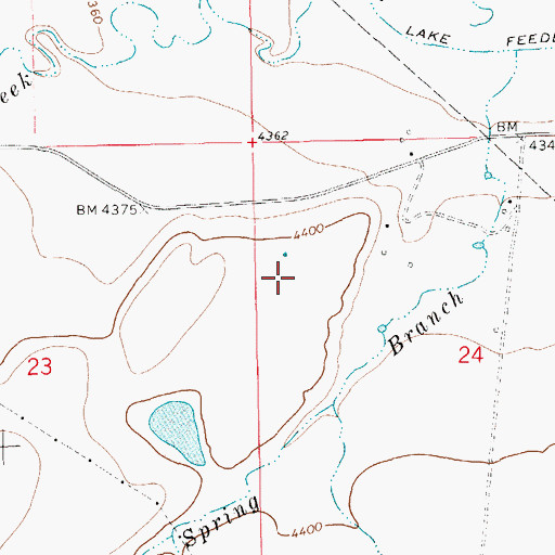 Topographic Map of 14N13E24BCBA01 Well, MT