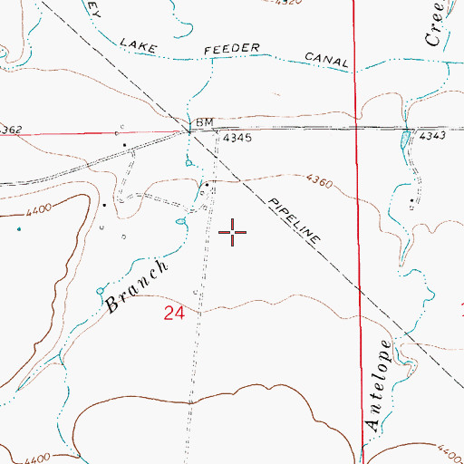 Topographic Map of 14N13E24AB__01 Well, MT