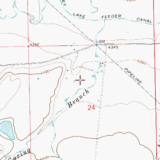 Topographic Map of 14N13E24BA__02 Well, MT