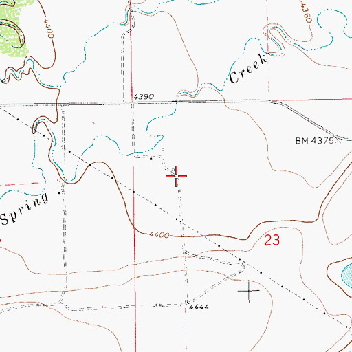Topographic Map of 14N13E23BB__01 Well, MT