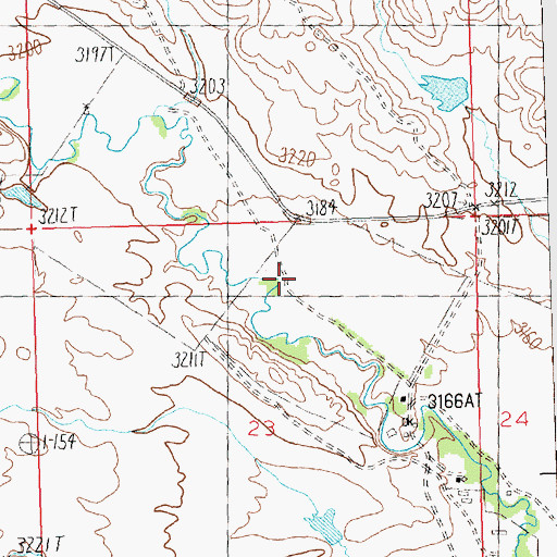 Topographic Map of 14N25E23ACD_01 Well, MT