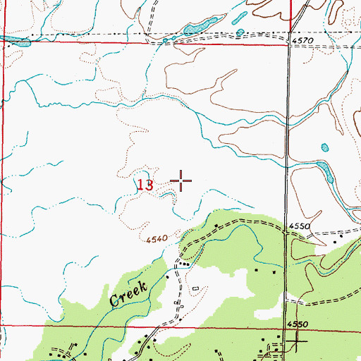 Topographic Map of 14N09W24DBD_01 Well, MT