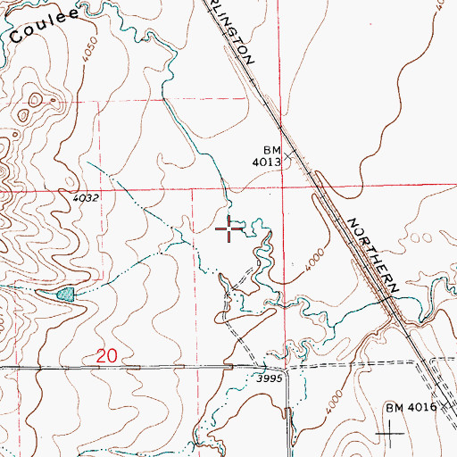 Topographic Map of 14N15E20AA__01 Spring, MT