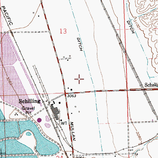 Topographic Map of 14N21W13DC__02 Well, MT