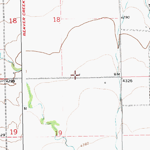 Topographic Map of 14N17E18DCD_01 Well, MT