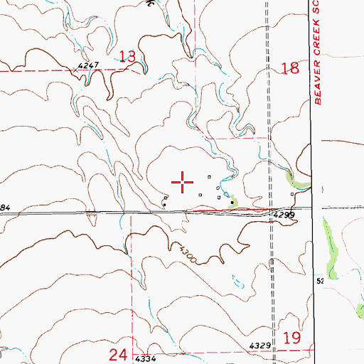 Topographic Map of 14N16E13DC__01 Well, MT