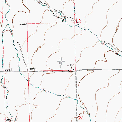 Topographic Map of 14N15E13CD__02 Well, MT
