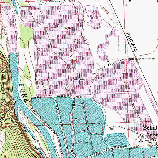 Topographic Map of 14N21W14DB__01 Well, MT