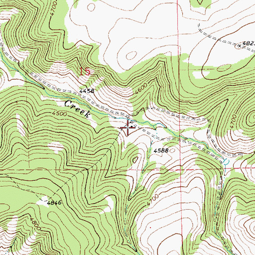 Topographic Map of 14N18E15DDBB01 Well, MT
