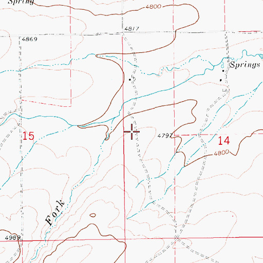 Topographic Map of 14N12E14BC__02 Well, MT