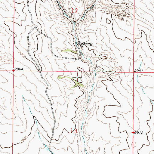Topographic Map of 14N47E13ABBA01 Well, MT