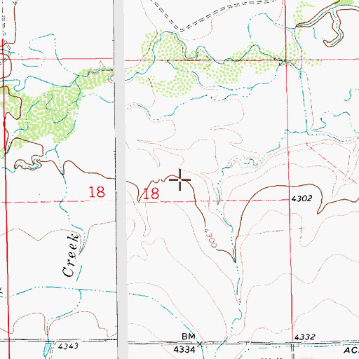 Topographic Map of 14N14E18AC__01 Spring, MT