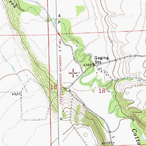Topographic Map of 14N18E18BDB_01 Well, MT
