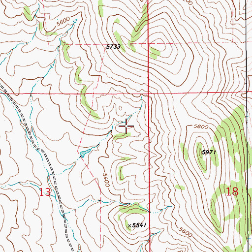 Topographic Map of 14N11E13AA__01 Spring, MT
