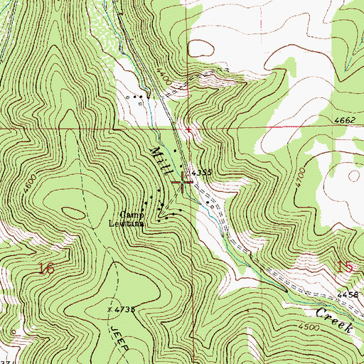 Topographic Map of 14N18E16AADD01 Well, MT