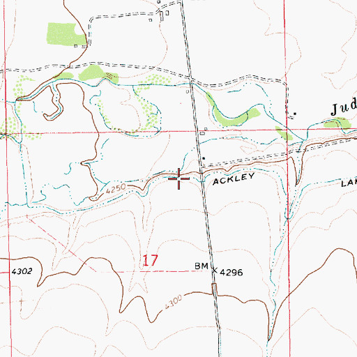 Topographic Map of 14N14E17AB__01 Well, MT