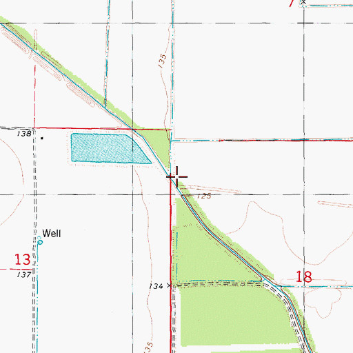 Topographic Map of Canal Number 2, AR