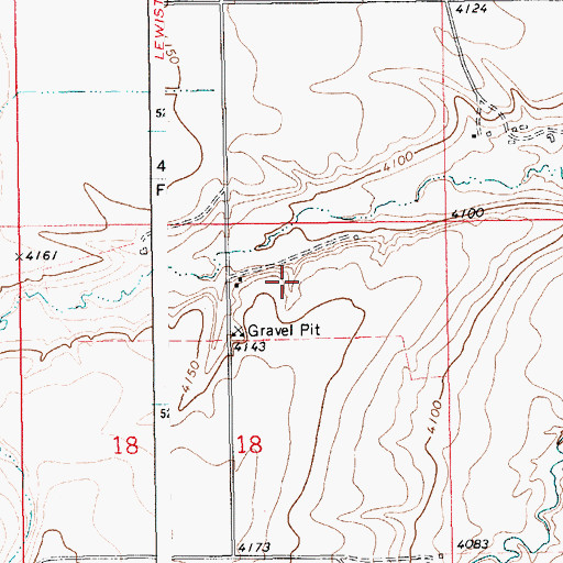 Topographic Map of 14N15E18AB__01 Spring, MT