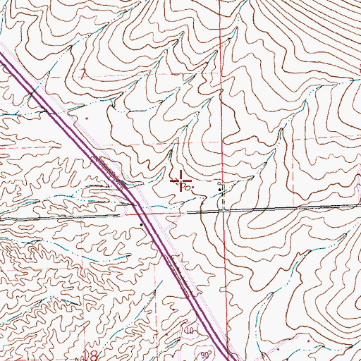Topographic Map of 14N20W07DD__01 Well, MT