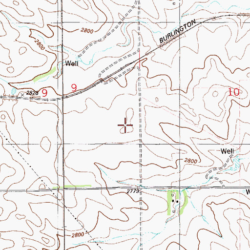 Topographic Map of 14N59E11DADB01 Well, MT