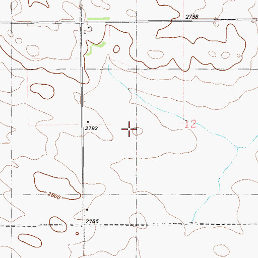 Topographic Map of 14N60E10DDD_01 Well, MT