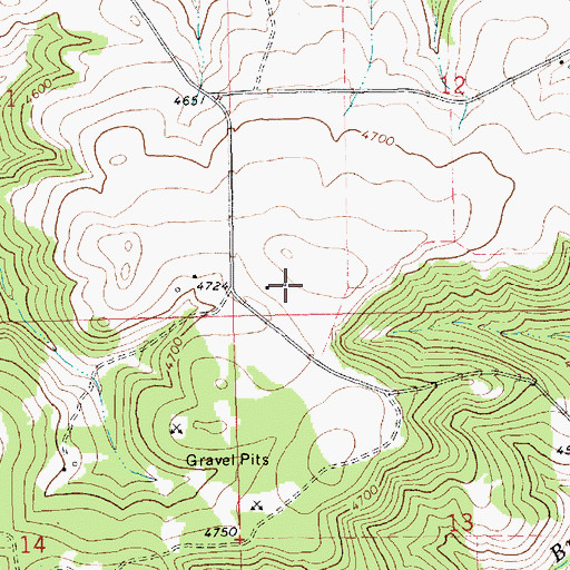 Topographic Map of 14N18E12CCD_01 Well, MT