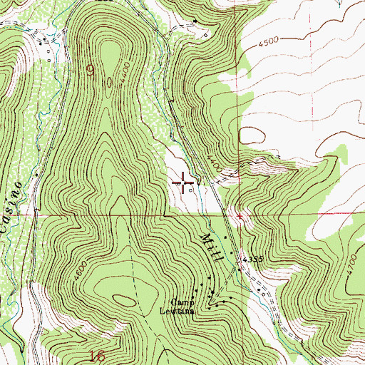 Topographic Map of 14N18E09DDC_01 Well, MT