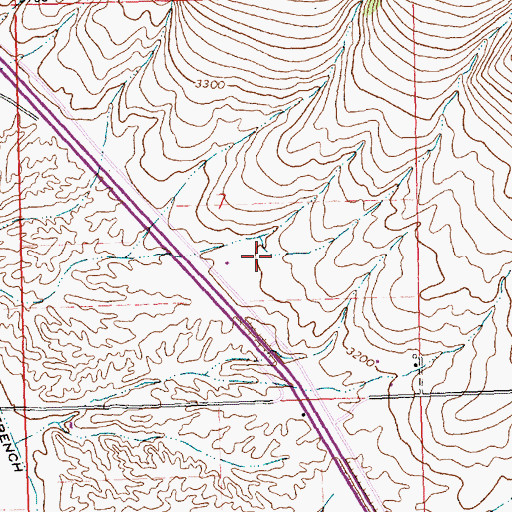 Topographic Map of 14N20W07DB__01 Well, MT