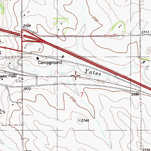 Topographic Map of 14N60E07BDA_01 Well, MT