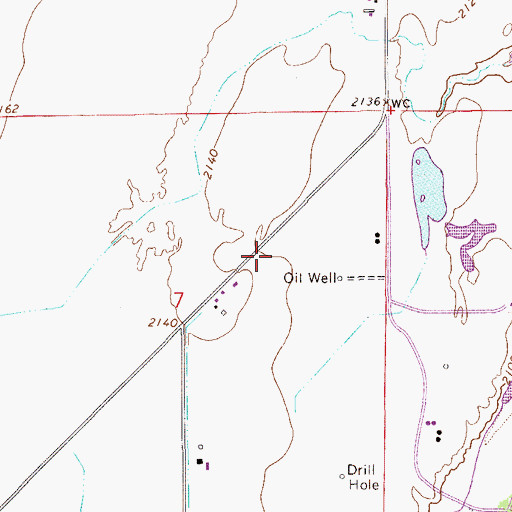 Topographic Map of 14N55E06DDC_01 Well, MT
