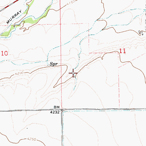 Topographic Map of 14N14E11CB__02 Spring, MT