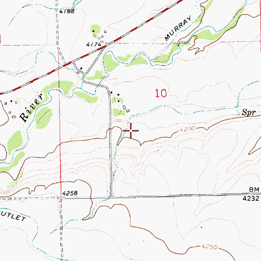 Topographic Map of 14N14E10CA__02 Well, MT