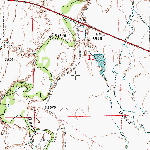 Topographic Map of 14N15E11CA__01 Spring, MT