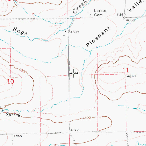Topographic Map of 14N12E11BC__01 Spring, MT