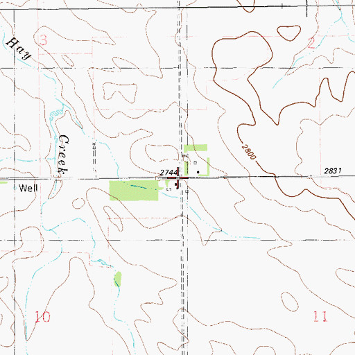 Topographic Map of 14N60E11BBB_01 Well, MT