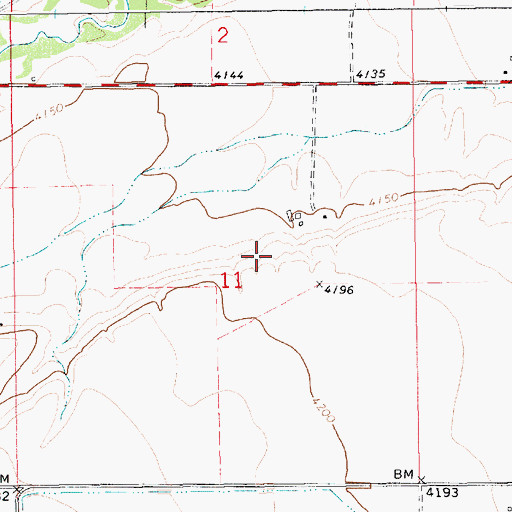 Topographic Map of 14N14E11AC__01 Spring, MT