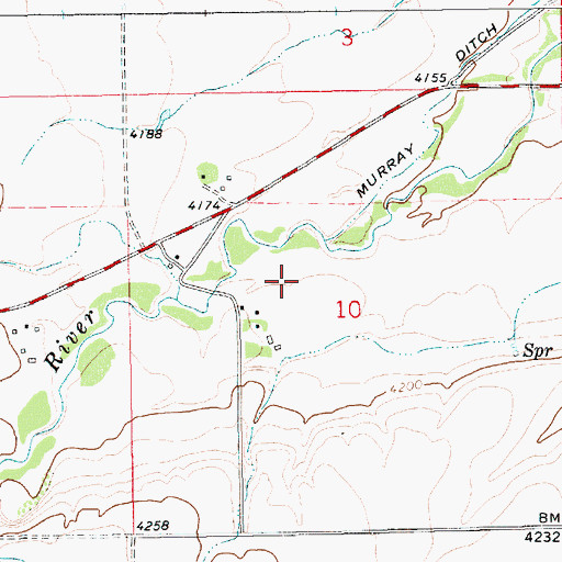Topographic Map of 14N14E10BD__01 Spring, MT