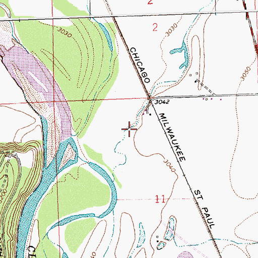 Topographic Map of 14N21W11BA__01 Well, MT