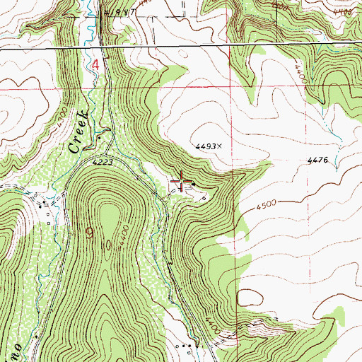 Topographic Map of 14N18E09ADA_01 Well, MT